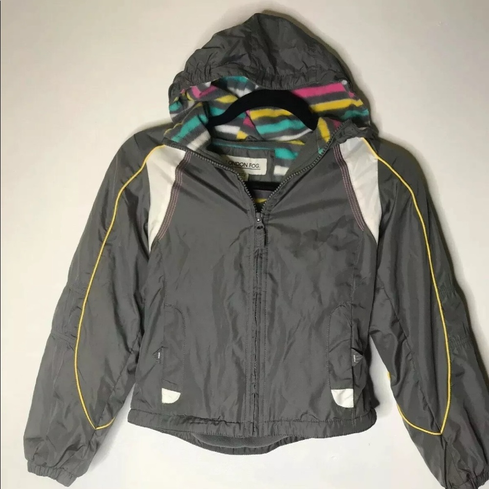 Girls London Fog fleece jacket size S 7/8